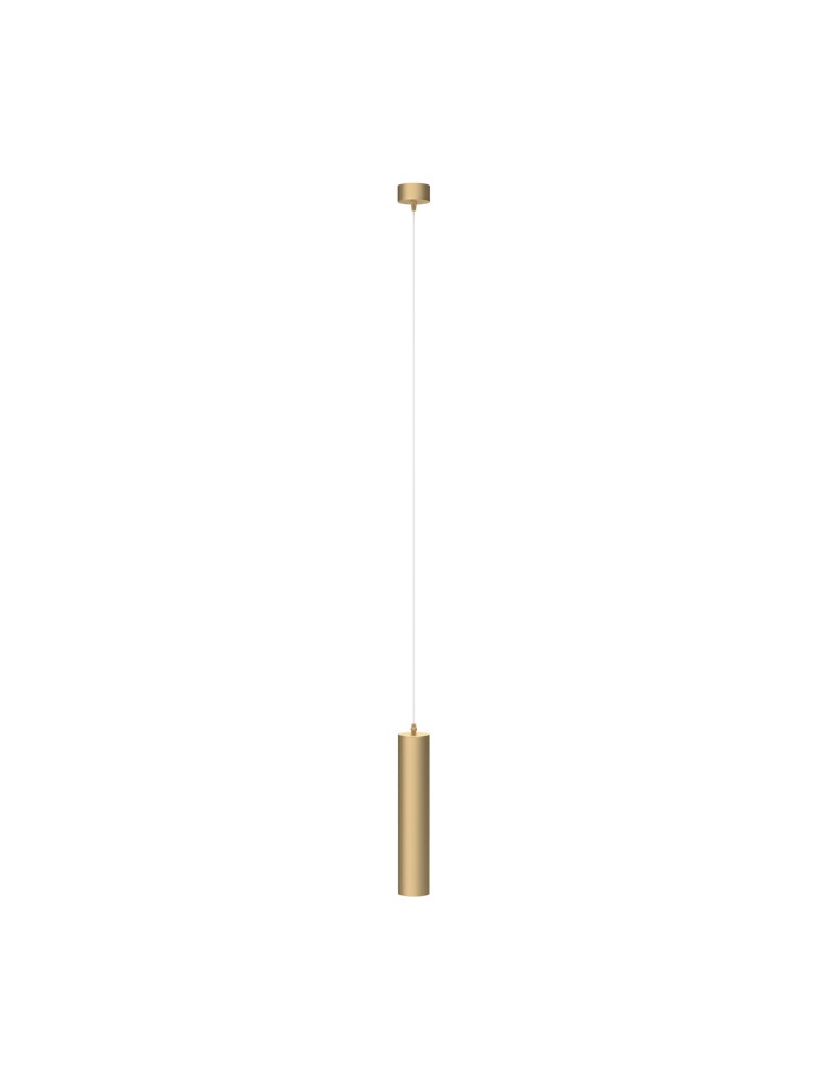 Maytoni Focus Lampa Wisząca Minimalistyczna 1xGU10 10W Złoty Mat P075PL-01MG