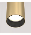 Lampy wiszące pojedyncze - Maytoni Focus Lampa Wisząca Minimalistyczna 1xGU10 10W Złoty Mat P075PL-01MG - product 2