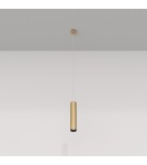 Lampy wiszące pojedyncze - Maytoni Focus Lampa Wisząca Minimalistyczna 1xGU10 10W Złoty Mat P075PL-01MG - product 3