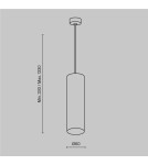 Lampy wiszące pojedyncze - Maytoni Focus Lampa Wisząca Minimalistyczna 1xGU10 10W Złoty Mat P075PL-01MG - product 5