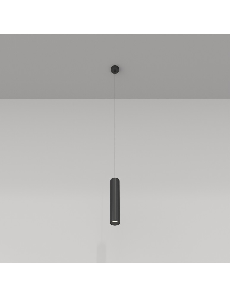 Maytoni Focus Lampa Wisząca Minimalistyczna 1xGU10 10W Black P075PL-01B