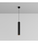 Maytoni Focus LED Lampa Wisząca Tuba LED 12W 900lm 3000K Black P072PL-L12B3K-1 Maytoni Focus LED Lampa Wisząca Tuba LED 12W 900lm 3000K Black P072PL-L12B3K-1