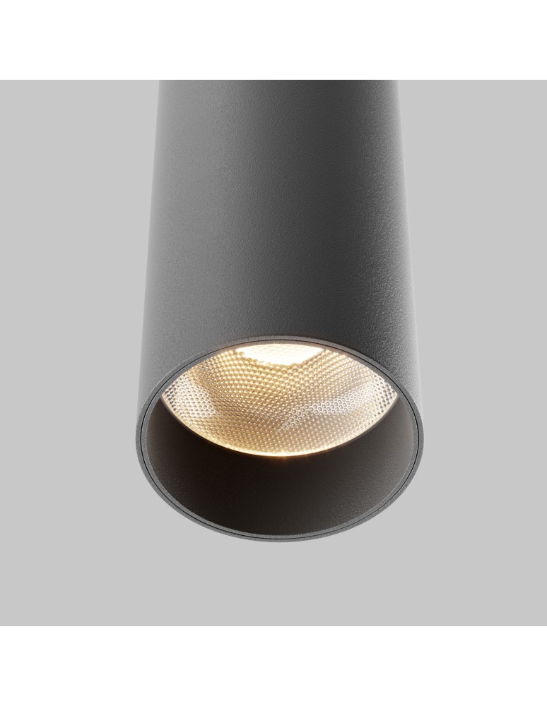Maytoni Focus LED Lampa Wisząca Tuba LED 12W 900lm 3000K Black P072PL-L12B3K-1 Maytoni Focus LED Lampa Wisząca Tuba LED 12W 900lm 3000K Black P072PL-L12B3K-1