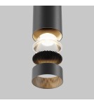 Maytoni Focus LED Lampa Wisząca Tuba LED 12W 900lm 3000K Black P072PL-L12B3K-1 Maytoni Focus LED Lampa Wisząca Tuba LED 12W 900lm 3000K Black P072PL-L12B3K-1