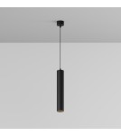 Maytoni Focus LED Lampa Wisząca Tuba LED 12W 1000lm 4000K Black P072PL-L12B4K-1 Maytoni Focus LED Lampa Wisząca Tuba LED 12W 1000lm 4000K Black P072PL-L12B4K-1
