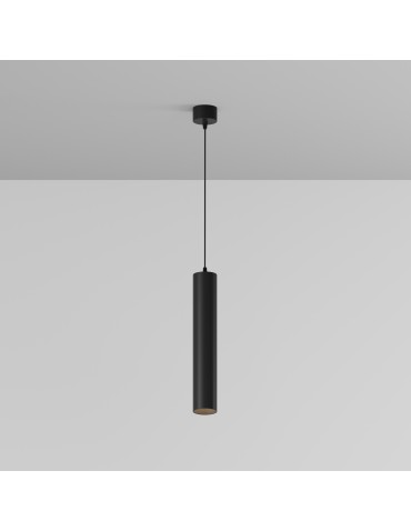 Maytoni Focus LED Lampa Wisząca Tuba LED 12W 1000lm 4000K Black P072PL-L12B4K-1