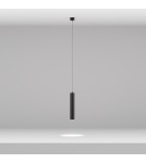 Maytoni Focus LED Lampa Wisząca Tuba LED 12W 1000lm 4000K Black P072PL-L12B4K-1 Maytoni Focus LED Lampa Wisząca Tuba LED 12W 1000lm 4000K Black P072PL-L12B4K-1