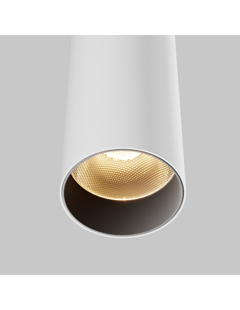 Maytoni Focus LED Lampa Wisząca Tuba LED 12W 1000lm 3000K Biały P072PL-L12W3K-1 Maytoni Focus LED Lampa Wisząca Tuba LED 12W 1000lm 3000K Biały P072PL-L12W3K-1