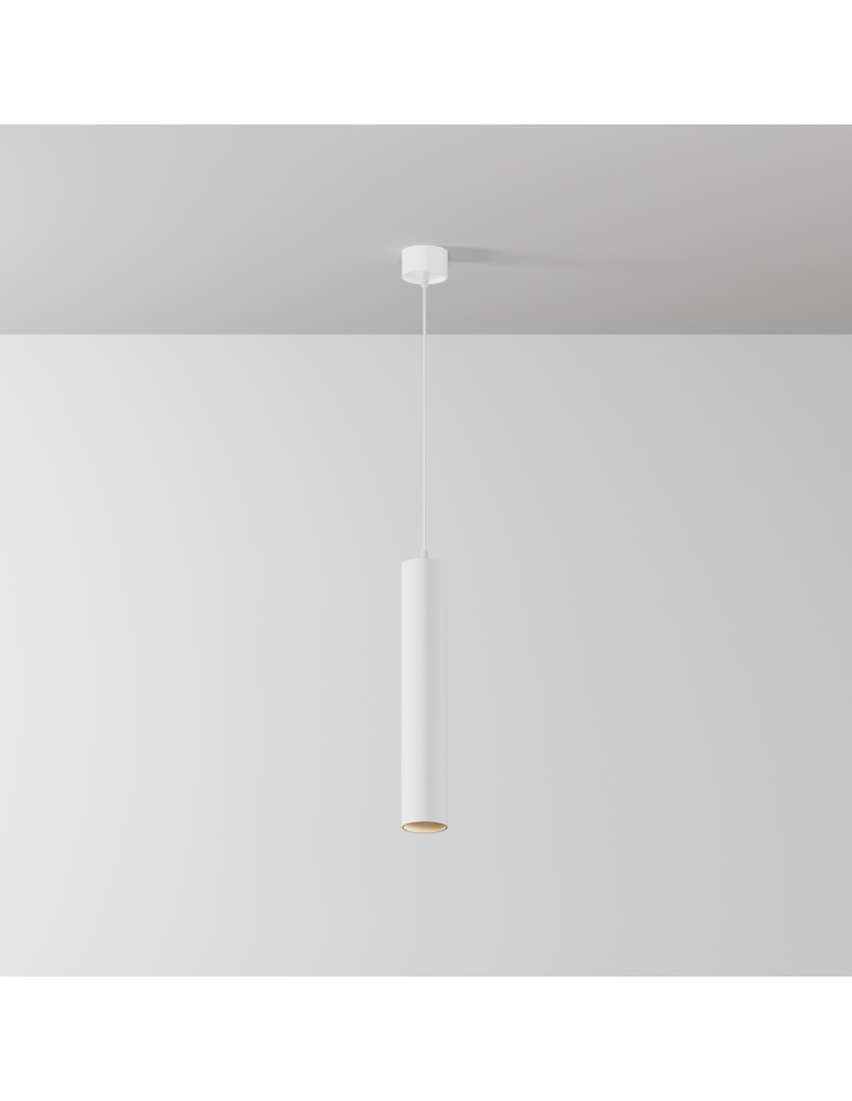 Maytoni Focus LED Lampa Wisząca Tuba LED 12W 1000lm 3000K Biały P072PL-L12W3K-1 Maytoni Focus LED Lampa Wisząca Tuba LED 12W 1000lm 3000K Biały P072PL-L12W3K-1