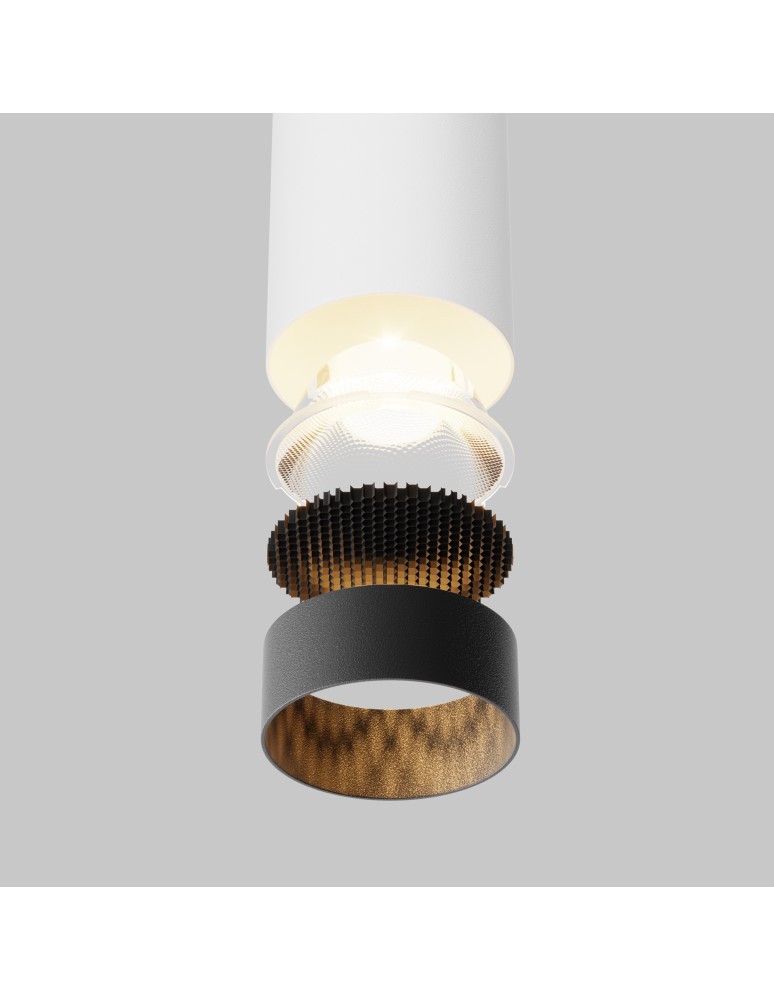Maytoni Focus LED Lampa Wisząca Tuba LED 12W 1000lm 3000K Biały P072PL-L12W3K-1 Maytoni Focus LED Lampa Wisząca Tuba LED 12W 1000lm 3000K Biały P072PL-L12W3K-1