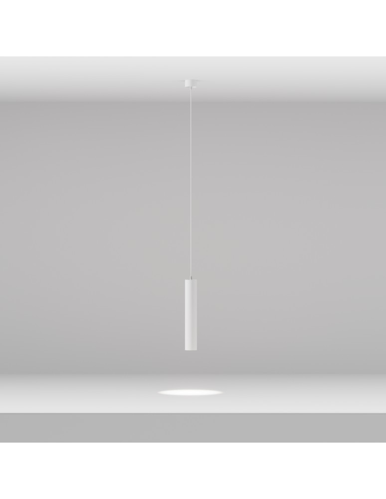 Maytoni Focus LED Lampa Wisząca Tuba LED 12W 1050lm 4000K Biały P072PL-L12W4K-1 Maytoni Focus LED Lampa Wisząca Tuba LED 12W 1050lm 4000K Biały P072PL-L12W4K-1
