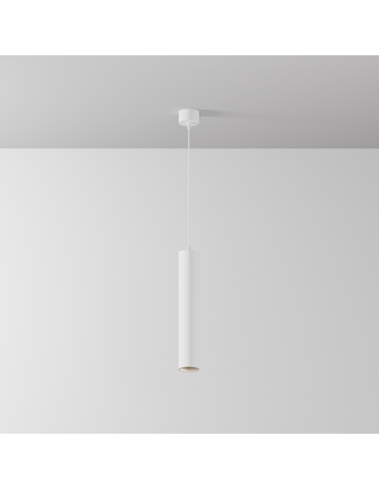 Maytoni Focus LED Lampa Wisząca Tuba LED 12W 1050lm 4000K Biały P072PL-L12W4K-1 Maytoni Focus LED Lampa Wisząca Tuba LED 12W 1050lm 4000K Biały P072PL-L12W4K-1