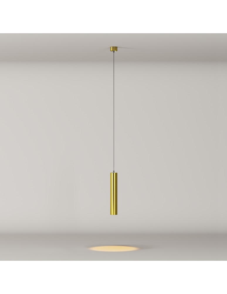 Maytoni Focus LED Lampa Wisząca Tuba LED 12W 1000lm 3000K Mosiądz P072PL-L12W3K-BS Maytoni Focus LED Lampa Wisząca Tuba LED 12W 1000lm 3000K Mosiądz P072PL-L12W3K-BS
