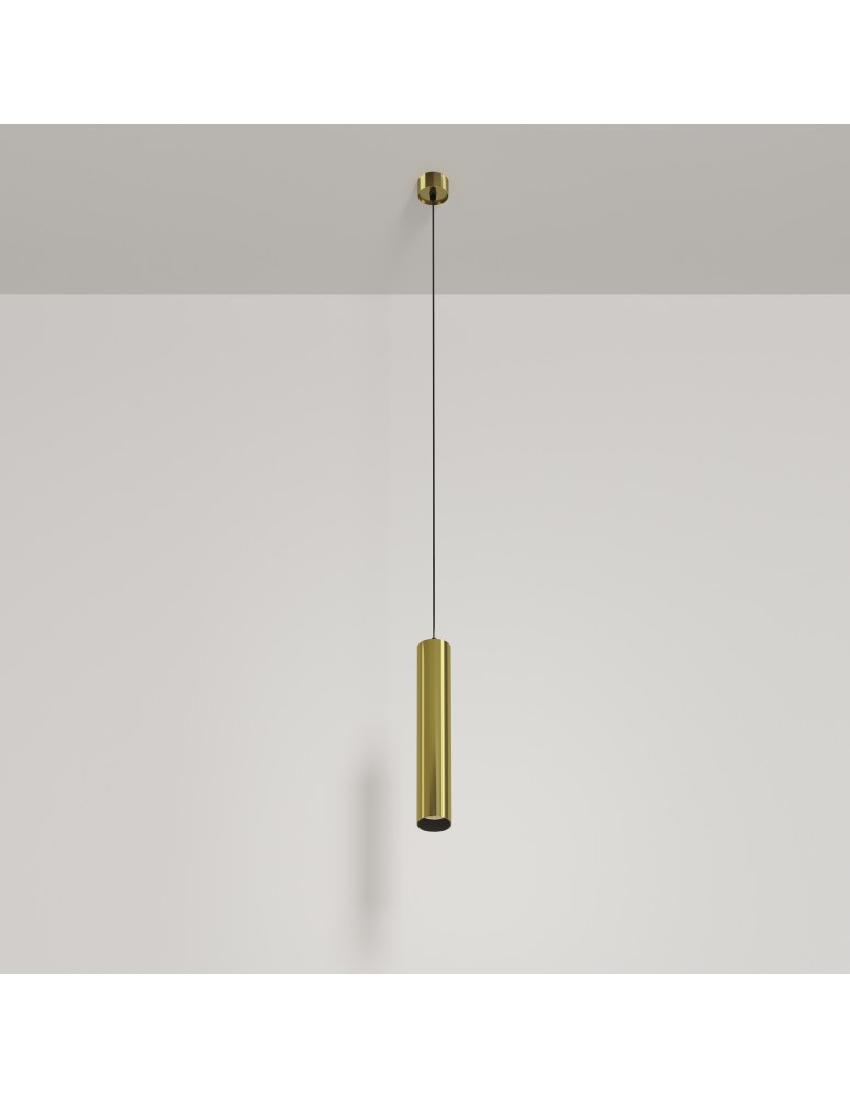 Maytoni Focus LED Lampa Wisząca Tuba LED 12W 1000lm 3000K Mosiądz P072PL-L12W3K-BS Maytoni Focus LED Lampa Wisząca Tuba LED 12W 1000lm 3000K Mosiądz P072PL-L12W3K-BS