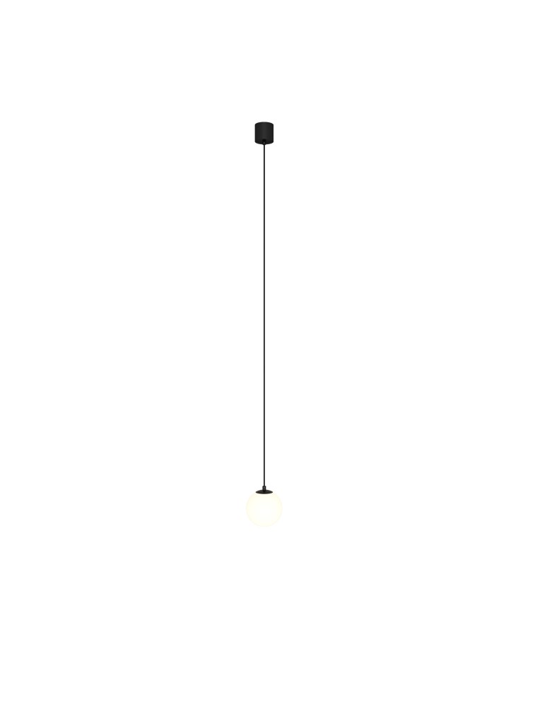 Maytoni Luna Lampa Wisząca Kula LED 5W 300lm 3000K Czarny, Biały P039PL-5W3K-10-B Maytoni Luna Lampa Wisząca Kula LED 5W 300lm 3000K Czarny, Biały P039PL-5W3K-10-B