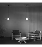 Maytoni Luna Lampa Wisząca Kula LED 5W 300lm 3000K Czarny, Biały P039PL-5W3K-10-B Maytoni Luna Lampa Wisząca Kula LED 5W 300lm 3000K Czarny, Biały P039PL-5W3K-10-B