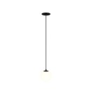 Maytoni Luna Lampa Wisząca Kula LED 5W 300lm 3000K Czarny, Biały P039PL-5W3K-10INS-B Maytoni Luna Lampa Wisząca Kula LED 5W 300lm 3000K Czarny, Biały P039PL-5W3K-10INS-B