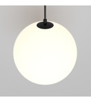 Maytoni Luna Lampa Wisząca Kula LED 5W 310lm 3000K Czarny, Biały P039PL-5W3K-20-B Maytoni Luna Lampa Wisząca Kula LED 5W 310lm 3000K Czarny, Biały P039PL-5W3K-20-B