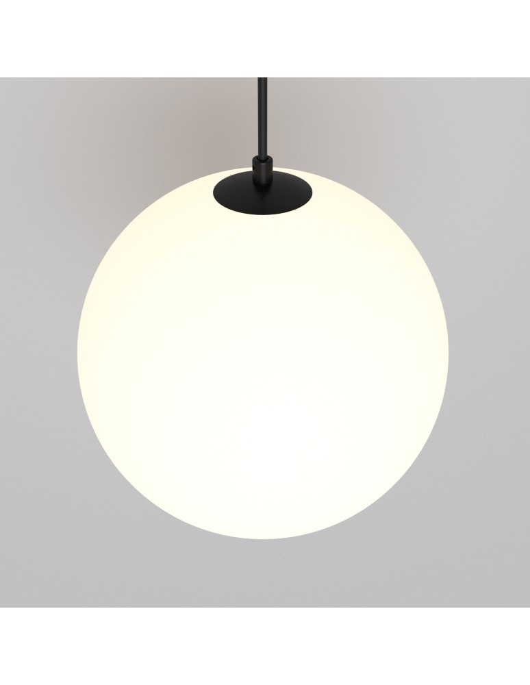 Maytoni Luna Lampa Wisząca Kula LED 5W 310lm 3000K Czarny, Biały P039PL-5W3K-20-B Maytoni Luna Lampa Wisząca Kula LED 5W 310lm 3000K Czarny, Biały P039PL-5W3K-20-B