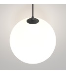 Lampy wiszące pojedyncze - Maytoni Luna Lampa Wisząca Kula LED 5W 310lm 3000K Czarny, Biały P039PL-5W3K-20INS-B - product 2