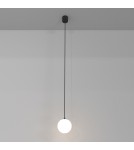 Maytoni Luna Lampa Wisząca Kula LED 5W 330lm 4000K Czarny, Biały P039PL-5W4K-10-B Maytoni Luna Lampa Wisząca Kula LED 5W 330lm 4000K Czarny, Biały P039PL-5W4K-10-B