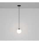 Maytoni Luna Lampa Wisząca Kula LED 5W 330lm 4000K Czarny, Biały P039PL-5W4K-10INS-B Maytoni Luna Lampa Wisząca Kula LED 5W 330lm 4000K Czarny, Biały P039PL-5W4K-10INS-B