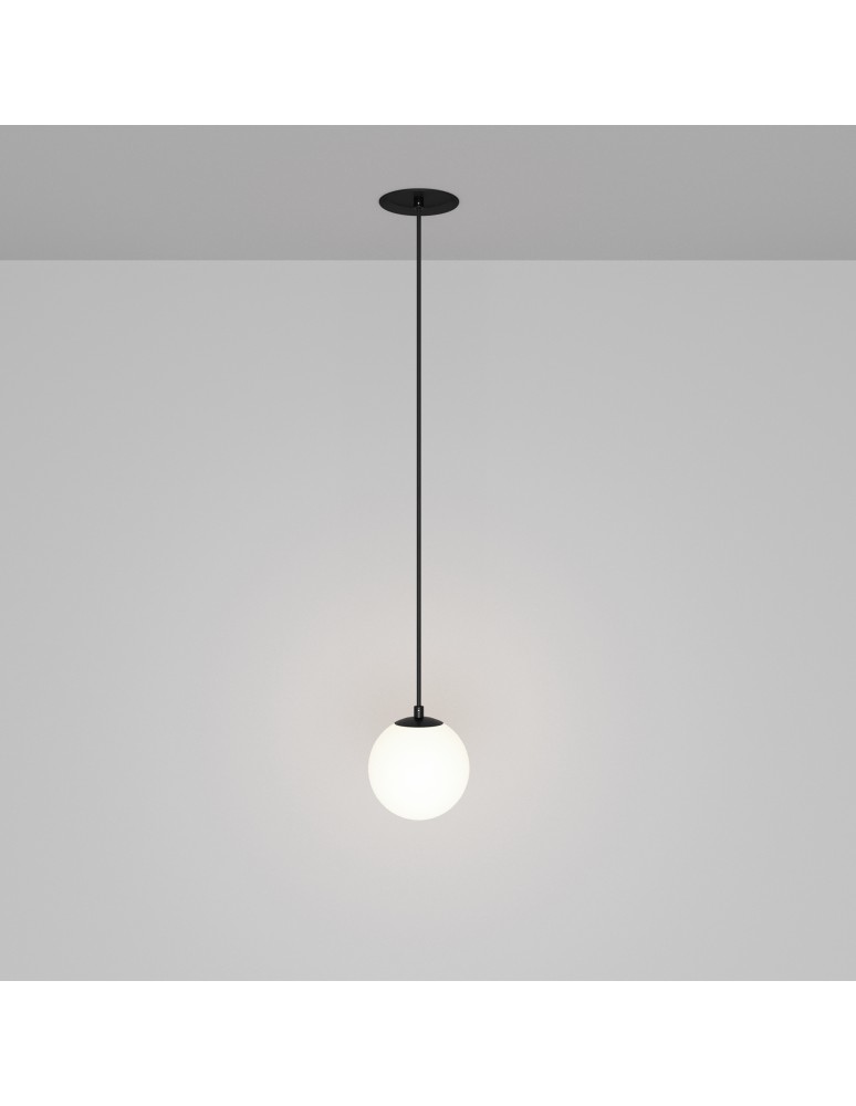 Maytoni Luna Lampa Wisząca Kula LED 5W 330lm 4000K Czarny, Biały P039PL-5W4K-10INS-B Maytoni Luna Lampa Wisząca Kula LED 5W 330lm 4000K Czarny, Biały P039PL-5W4K-10INS-B