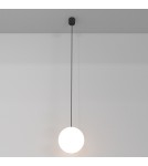 Maytoni Luna Lampa Wisząca Kula LED 5W 350lm 4000K Czarny, Biały P039PL-5W4K-20-B Maytoni Luna Lampa Wisząca Kula LED 5W 350lm 4000K Czarny, Biały P039PL-5W4K-20-B