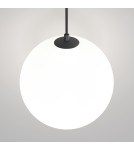 Lampy wiszące pojedyncze - Maytoni Luna Lampa Wisząca Kula LED 5W 350lm 4000K Czarny, Biały P039PL-5W4K-20INS-B - product 3