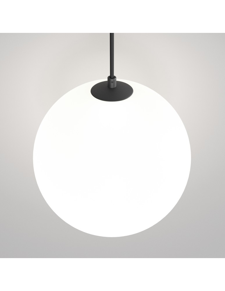 Maytoni Luna Lampa Wisząca Kula LED 5W 350lm 4000K Czarny, Biały P039PL-5W4K-20INS-B