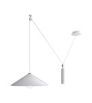 Maytoni Peso Lampa Wisząca Regulowana Wysokość 1xE27 60W Biały P080PL-01W Maytoni Peso Lampa Wisząca Regulowana Wysokość 1xE27 60W Biały P080PL-01W