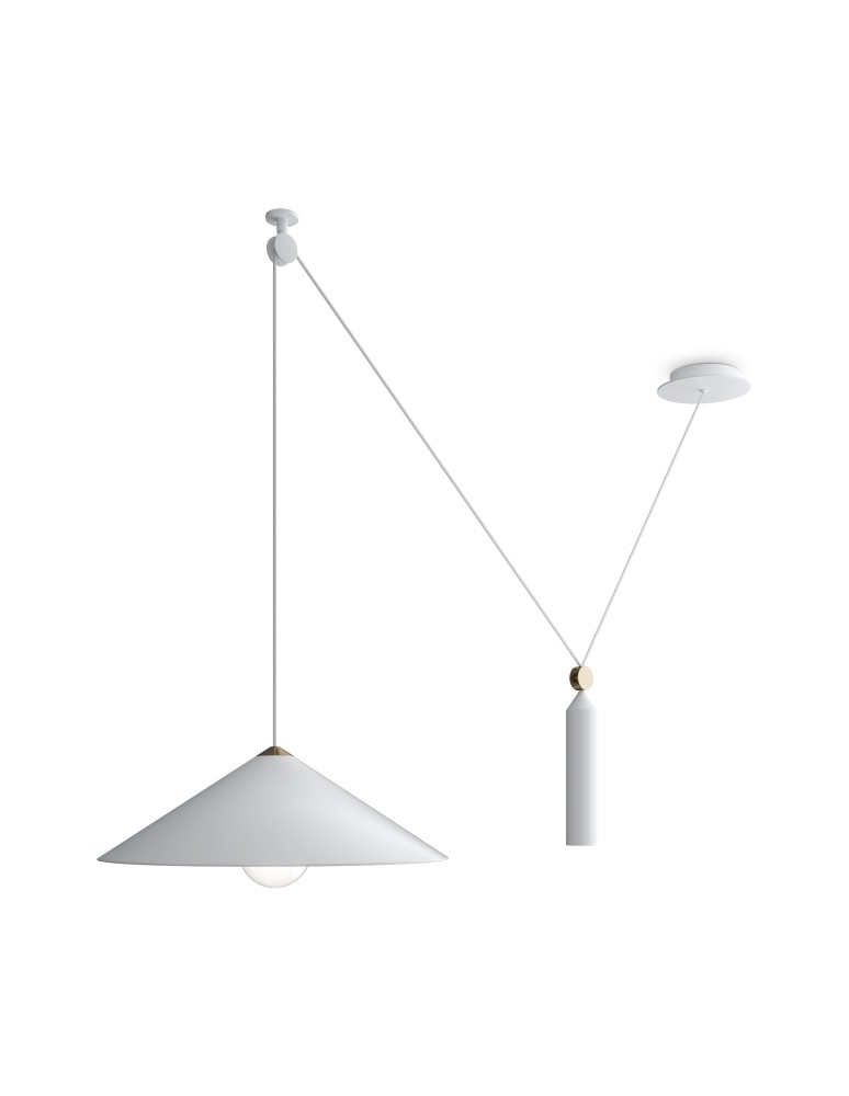 Maytoni Peso Lampa Wisząca Regulowana Wysokość 1xE27 60W Biały P080PL-01W Maytoni Peso Lampa Wisząca Regulowana Wysokość 1xE27 60W Biały P080PL-01W