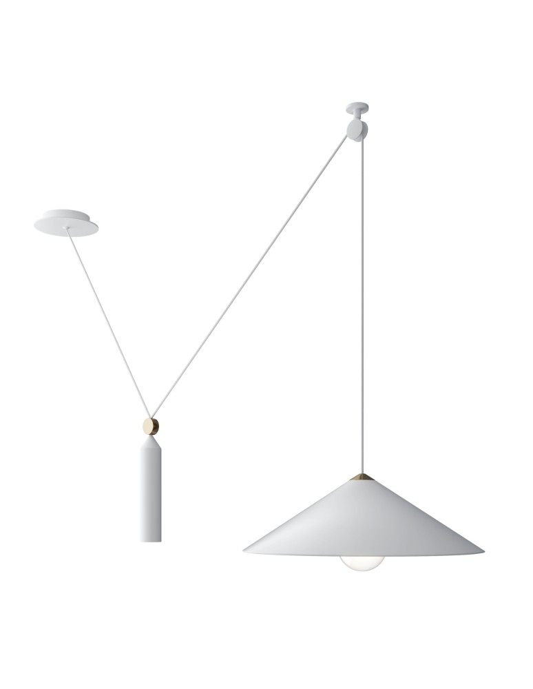Maytoni Peso Lampa Wisząca Regulowana Wysokość 1xE27 60W Biały P080PL-01W Maytoni Peso Lampa Wisząca Regulowana Wysokość 1xE27 60W Biały P080PL-01W