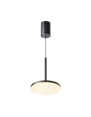 Maytoni Plato Lampa Wisząca LED 12W 700lm 3000K Black P076PL-L12W3K-B