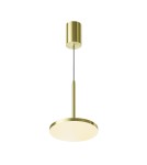Lampy wiszące pojedyncze - Maytoni Plato Lampa Wisząca LED 12W 760lm 3000K Mosiądz P076PL-L12W3K-BS - product 1