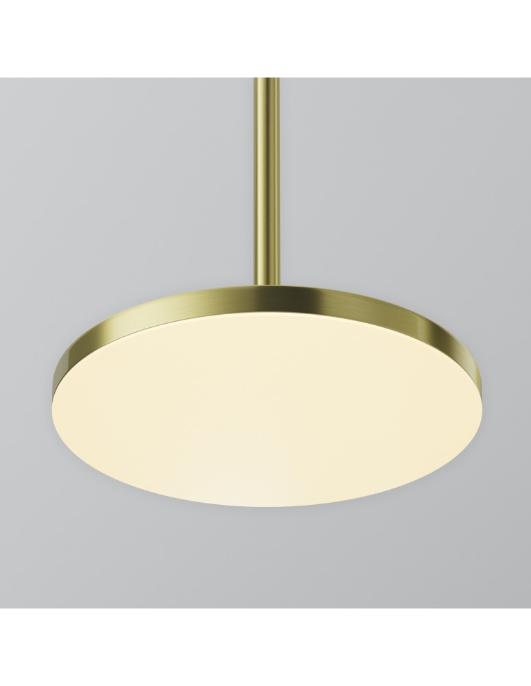 Maytoni Plato Lampa Wisząca LED 12W 760lm 3000K Mosiądz P076PL-L12W3K-BS