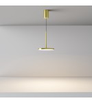 Lampy wiszące pojedyncze - Maytoni Plato Lampa Wisząca LED 12W 760lm 3000K Mosiądz P076PL-L12W3K-BS - product 3
