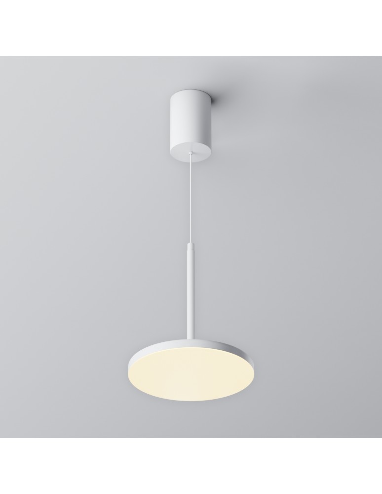 Maytoni Plato Lampa Wisząca LED 12W 790lm 3000K Biały P076PL-L12W3K-W Maytoni Plato Lampa Wisząca LED 12W 790lm 3000K Biały P076PL-L12W3K-W