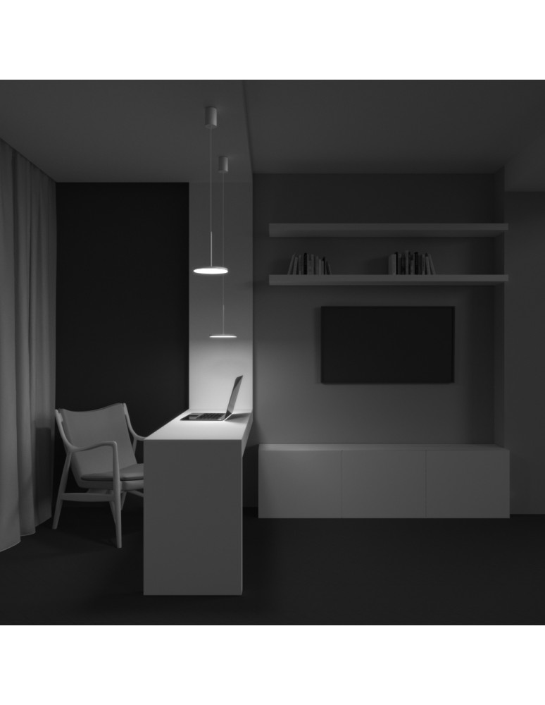 Maytoni Plato Lampa Wisząca LED 12W 790lm 3000K Biały P076PL-L12W3K-W Maytoni Plato Lampa Wisząca LED 12W 790lm 3000K Biały P076PL-L12W3K-W