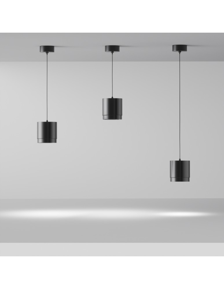 Maytoni Polar Lampa Wisząca 1xGX53 15W Black P088PL-GX53-B Maytoni Polar Lampa Wisząca 1xGX53 15W Black P088PL-GX53-B