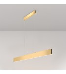 Lampy wiszące nad biurko - Maytoni Step Lampa Wisząca Pozioma LED 30W 1400lm 3000K Złoty P010PL-L30G3K - product 2