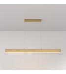 Lampy wiszące nad biurko - Maytoni Step Lampa Wisząca Pozioma LED 30W 1400lm 3000K Złoty P010PL-L30G3K - product 3
