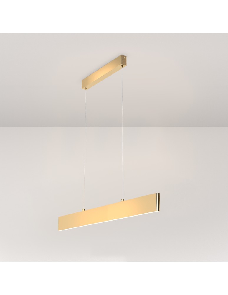 Maytoni Step Lampa Wisząca Pozioma LED 23W 1100lm 3000K Złoty P010PL-L23G3K Maytoni Step Lampa Wisząca Pozioma LED 23W 1100lm 3000K Złoty P010PL-L23G3K