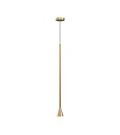Lampy wiszące pojedyncze - Maytoni Arrow Lampa Wisząca 1xGU10 40W Złoty P064PL-01G - product 1