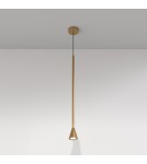 Lampy wiszące pojedyncze - Maytoni Arrow Lampa Wisząca 1xGU10 40W Złoty P064PL-01G - product 3
