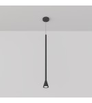 Lampy wiszące pojedyncze - Maytoni Arrow Lampa Wisząca 1xGU10 40W Black P064PL-01B - product 4