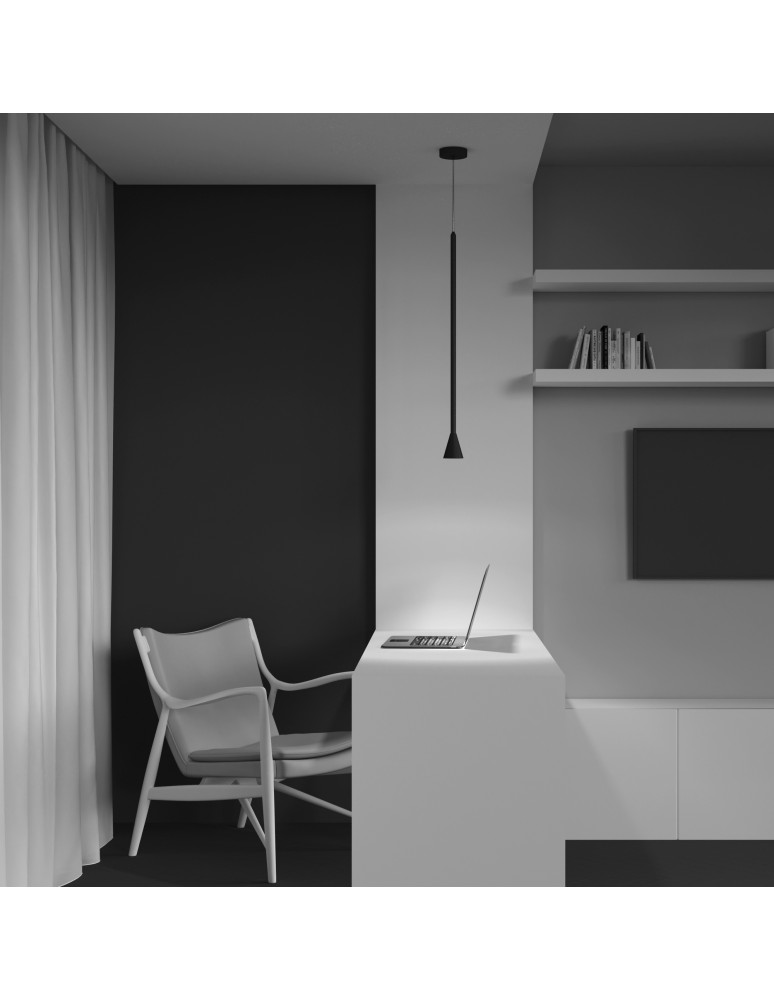 Maytoni Arrow Lampa Wisząca 1xGU10 40W Black P064PL-01B