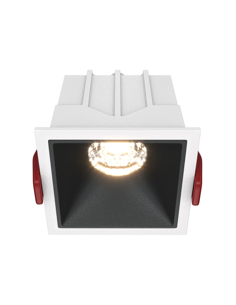 Maytoni Alfa LED Podtynkowa LED 10W 450lm 3000K Biały, Czarny DL043-01-10W3K-SQ-WB