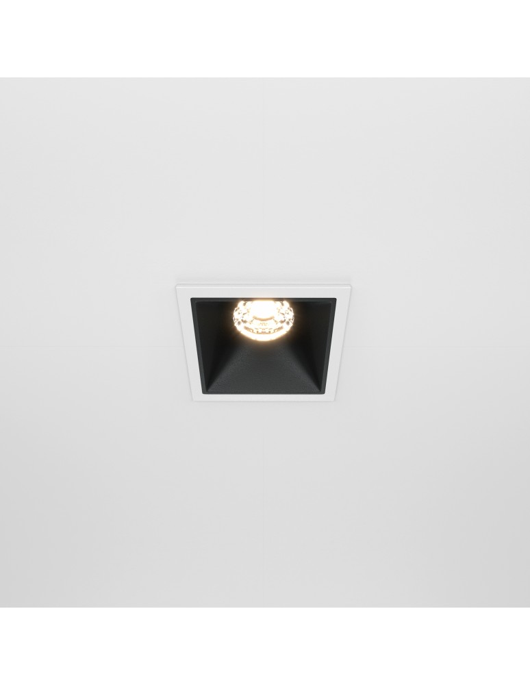Maytoni Alfa LED Podtynkowa LED 10W 450lm 3000K Biały, Czarny DL043-01-10W3K-SQ-WB Maytoni Alfa LED Podtynkowa LED 10W 450lm 3000K Biały, Czarny DL043-01-10W3K-SQ-WB