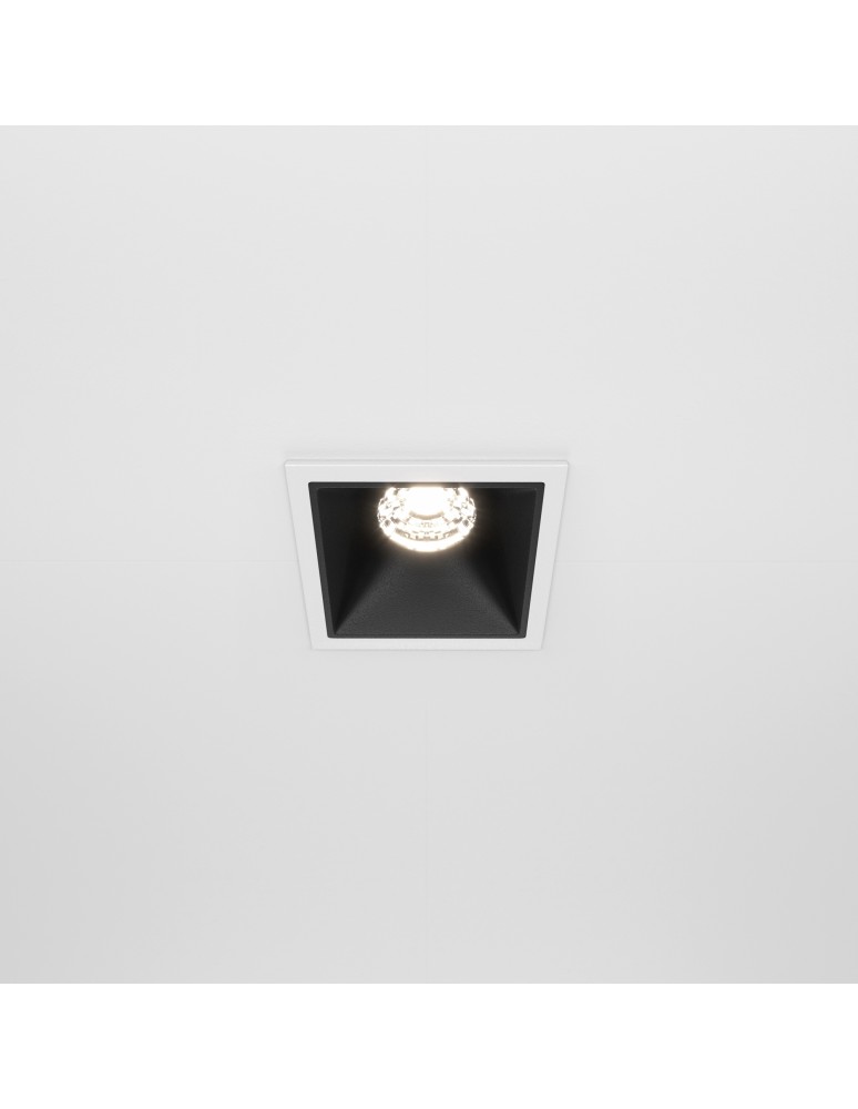 Maytoni Alfa LED Podtynkowa LED 10W 500lm 4000K Biały, Czarny DL043-01-10W4K-D-SQ-WB Maytoni Alfa LED Podtynkowa LED 10W 500lm 4000K Biały, Czarny DL043-01-10W4K-D-SQ-WB